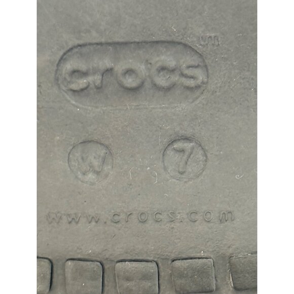 Crocs Womens Dark Floral Pattern Multicolor Slide Sandals Size 7 - Picture 9 of 9